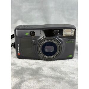 Chinon Auto 386Z Film Camera Unisex OS Gray Good 38-60mm Zoom AF DX Motorized
